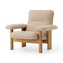 Audo - Brasilia Lounge Chair, Eiche natur / Bouclé beige