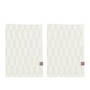 Mette Ditmer - Geo Gästehandtuch 35 x 55 cm, off-white (2er-Set)