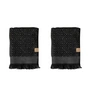 Mette Ditmer - Morocco Gästehandtuch 60 x 35 cm, schwarz / grau (2er-Set)