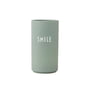Design Letters - AJ Favourite Porzellan Vase Medium Smile, grün