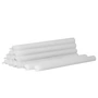 Stoff Nagel - Paraffin-Kerzen, weiß (12er-Set)