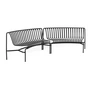 HAY - Palissade Park Dining Bench, In / In (2er-Set), anthrazit