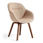 Hay - AAC 123 Soft Chair, Walnuss lackiert / Linen Grid, dark beige