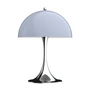 Louis Poulsen - Panthella 250 LED Tischleuchte Ø 25 cm, Chrom / opalgrau