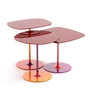 Kartell - Thierry Beistelltisch Trio, bordeaux (3er-Set)