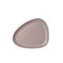 LindDNA - Curve Stoneware Lunch Teller, 22 x 19 cm, warm grey