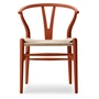 Carl Hansen - CH24 Soft Wishbone Chair Ilse Crawford, Buche soft terracotta / Naturgeflecht