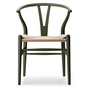 Carl Hansen - CH24 Soft Wishbone Chair Ilse Crawford, Buche soft seaweed / Naturgeflecht