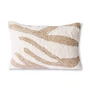 HKliving - Fluffy Kissen, 35 x 55 cm, weiß / beige
