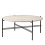Gubi - TS Outdoor Beistelltisch, Ø 80 cm, schwarz / weiß