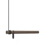 Lind DNA - Wall Swing Wandgarderobe 50 cm, Eiche geräuchert / Leder schwarz