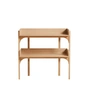 Woud - Utility Regal, H 82,5 cm, Eiche weiß pigmentiert