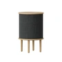 Umage - Audacious Beistelltisch mit USB Anschluss, Ø 38 x H 59.3 cm, Eiche natur / shadow