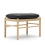 Carl Hansen - OW149F Colonial Fußhocker, Eiche geseift / Leder SIF 98