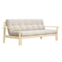 Karup - Unwind Schlafsofa, Kiefer natur / Cord ivory (510)