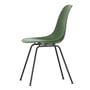 Vitra - Eames Plastic Side Chair DSX RE, basic dark / forest (Filzgleiter basic dark)