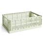 Hay - Colour Crate Korb L, 53 x 34,5 cm, mint, recycled