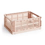 Hay - Colour Crate Korb M, 34,5 x 26,5 cm, powder, recycled