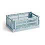 Hay - Colour Crate Korb S, 26,5 x 17 cm, dusty blue, recycled