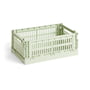 Hay - Colour Crate Korb S, 26,5 x 17 cm, mint, recycled