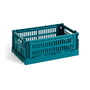 Hay - Colour Crate Korb S, 26,5 x 17 cm, ocean green, recycled
