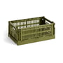 Hay - Colour Crate Korb S, 26,5 x 17 cm, olive, recycled
