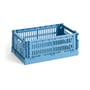 Hay - Colour Crate Korb S, 26,5 x 17 cm, sky blue, recycled