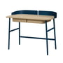 Hartô - Victor Schreibtisch L 100 cm, Eiche natur / blau