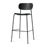 Audo - Co Bar Chair, H 104,5 cm, schwarzes Stahlgestell / Eiche schwarz