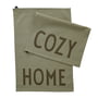 Design Letters - Favourite Geschirrtuch, Cozy / Home, olive (2er-Set)