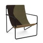 ferm Living - Desert Lounge Chair, schwarz / dune