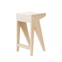 OUT Objekte unserer Tage - Schulz Barhocker H 65 cm, Esche gewachst mit Weißpigment