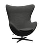 Fritz Hansen - Egg Chair, PVD schwarz / Vanir Granite braun 373 (Jubiläumsedition 2022)