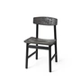 Mater - BM3162 Stuhl, Buche schwarz / schwarz (Coffee Waste Edition)