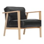 Andersen Furniture - LC1 Lounge Sessel, Eiche weiß pigmentiert / Leder Sevilla schwarz 4001
