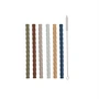 OYOY - Mellow Silikon-Trinkhalm Ø 1 cm, caramel / blue (6er-Set)