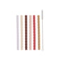 OYOY - Mellow Silikon-Trinkhalm Ø 1 cm, cherry red / vanilla (6er-Set)