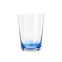 Broste Copenhagen - Hue Trinkglas 30 cl, clear / blue