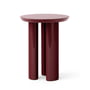 &Tradition - Tung Table JA3, Ø 38 x 48 cm, burgundy red