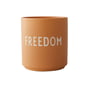 Design Letters - AJ Favourite Porzellan Becher, Freedom / orange