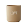 Design Letters - AJ Favourite Porzellan Becher, Love / beige