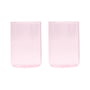 Design Letters - The Mute Favourite Trinkglas, pink (2er-Set)