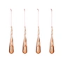 Broste Copenhagen - Christmas Tear Deko-Anhänger, pale blush (4er Set)