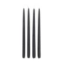 Broste Copenhagen - Getauchte Stabkerze, Ø 2,2 cm, simply black (4er-Set)
