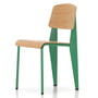 Vitra - Prouvé Standard Stuhl, Eiche natur / Blé Vert (Filzgleiter)