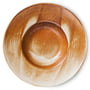 HKliving - Chef Ceramics Pasta Teller, Ø 28 cm, rustic cream/brown