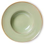 HKliving - Chef Ceramics Pasta Teller, Ø 28 cm, moss green