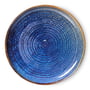 HKliving - Chef Ceramics Teller, Ø 26 cm, rustic blue
