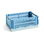 Hay - Colour Crate Mix Korb S, 26,5 x 17 cm, sky blue, recycled