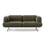 &Tradition - Inland Sofa AV22, 2-Sitzer, Gestell schwarz / moosgrün (Clay 014)